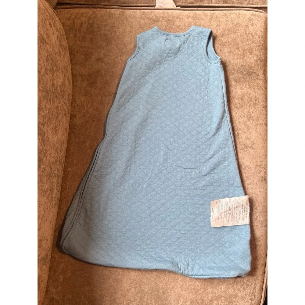 Little Planet by Carters Blue Quilted Cotton Sleep Bag Wearable Blanket Small